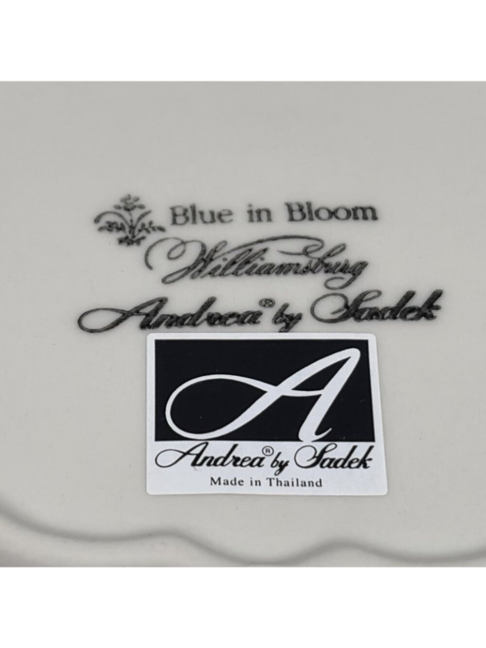 Colonial Williamsburg Andrea by Sadek Blue in Bloom Decorative Dishes Set 2 Vtg - Picture 13 of 14